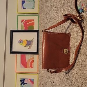 Crossbody leather purse vera pelle made in Italy 🇮🇹
